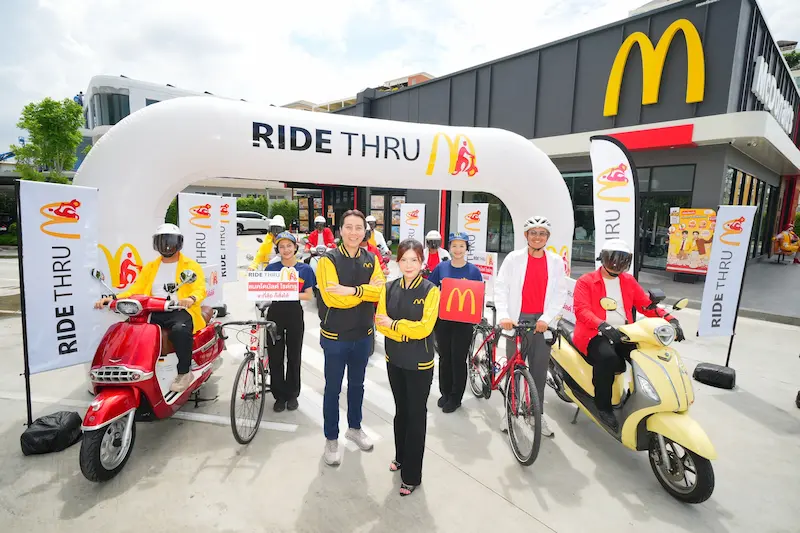 แมคโดนัลด์ เร่งเครื่องดัน ‘แมคไดร์ฟทรู’ ชูแคมเปญ ‘RIDE THRU’ จะกี่ล้อ ก็สั่งได้! เจาะตลาดลูกค้าสองล้อไลฟ์สไตล์ On-the-Go